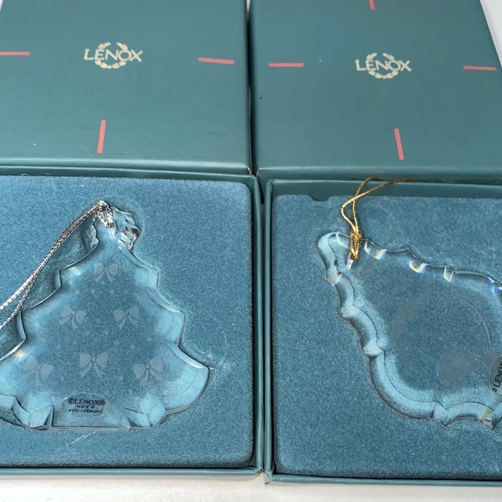 Set of 2 Lenox ornaments